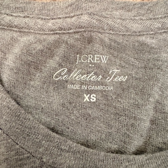 J. Crew Factory Party Gray Animal Collector Tee Short Sleeve T-Shirt Size XS - Picture 2 of 11